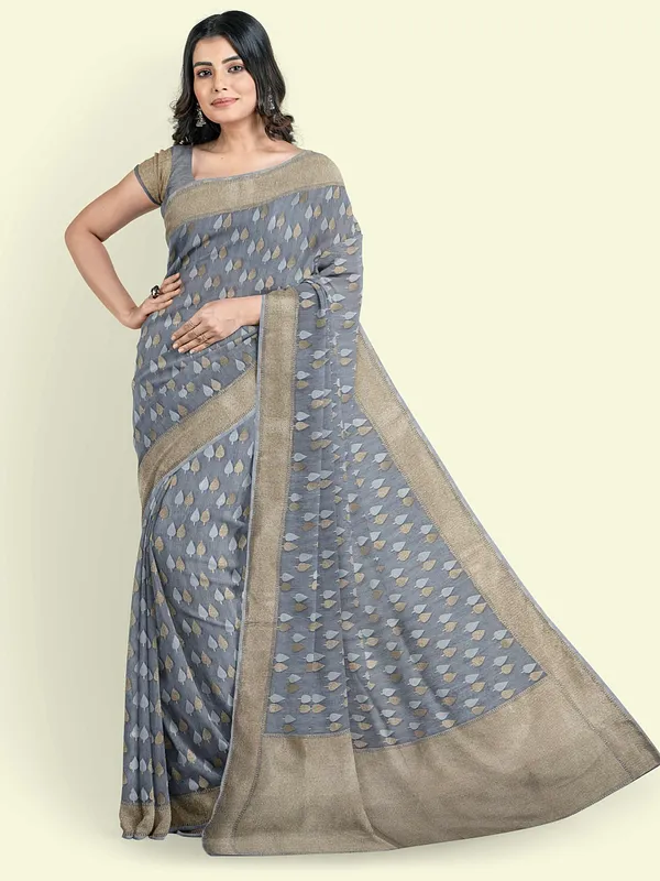 Black_Cotton_Blend_Banarasi_Sarees_For_Women_GEASF_700