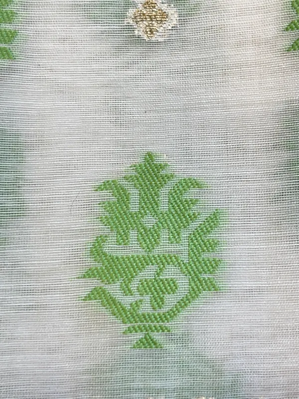 White_Pure_Cotton_Dyable_Floral_Green_Minakari_Zari_Booti_Banarasi_Suit_160AJ_PCTN13