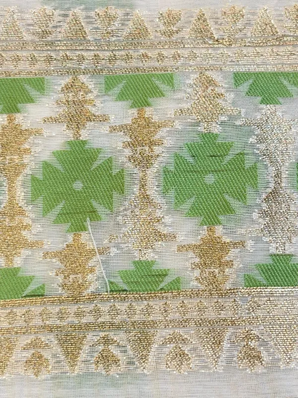 White_Pure_Cotton_Dyable_Floral_Green_Minakari_Zari_Booti_Banarasi_Suit_160AJ_PCTN13