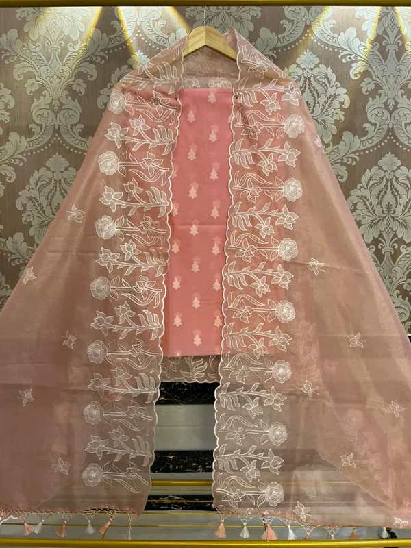 Pink_Tissue_Silk_thread_booti_weave_with_Tissue_silk_Cutwork_Border_Embroidery_Dupatta_1500ASG_TSE3