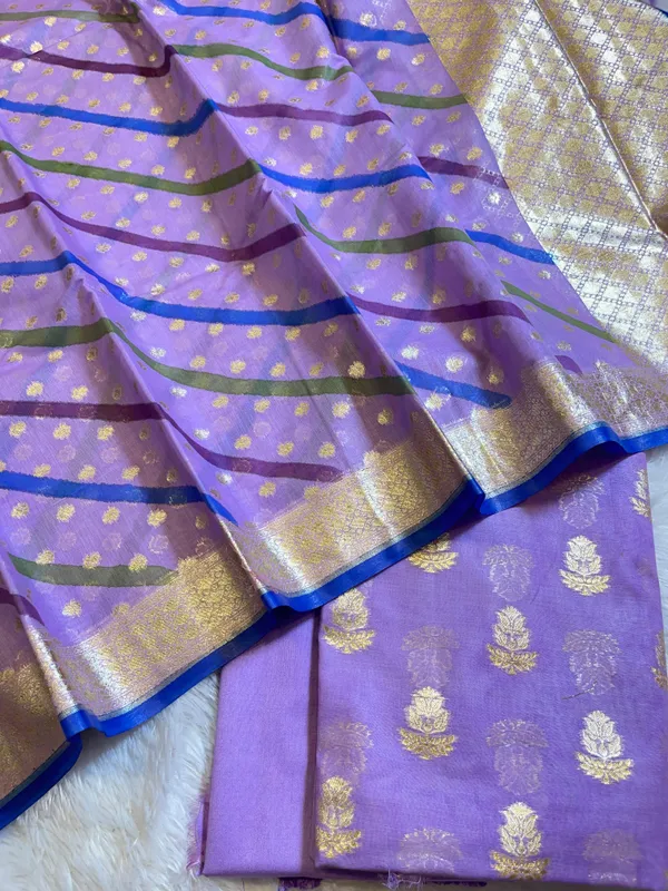 Light_Purple_Pure_Mercerised_Silk_Banarasi_3_pcs_Suit_Set_with_Stripe_Rangkaat_Dupatta_1250SKL_MS6