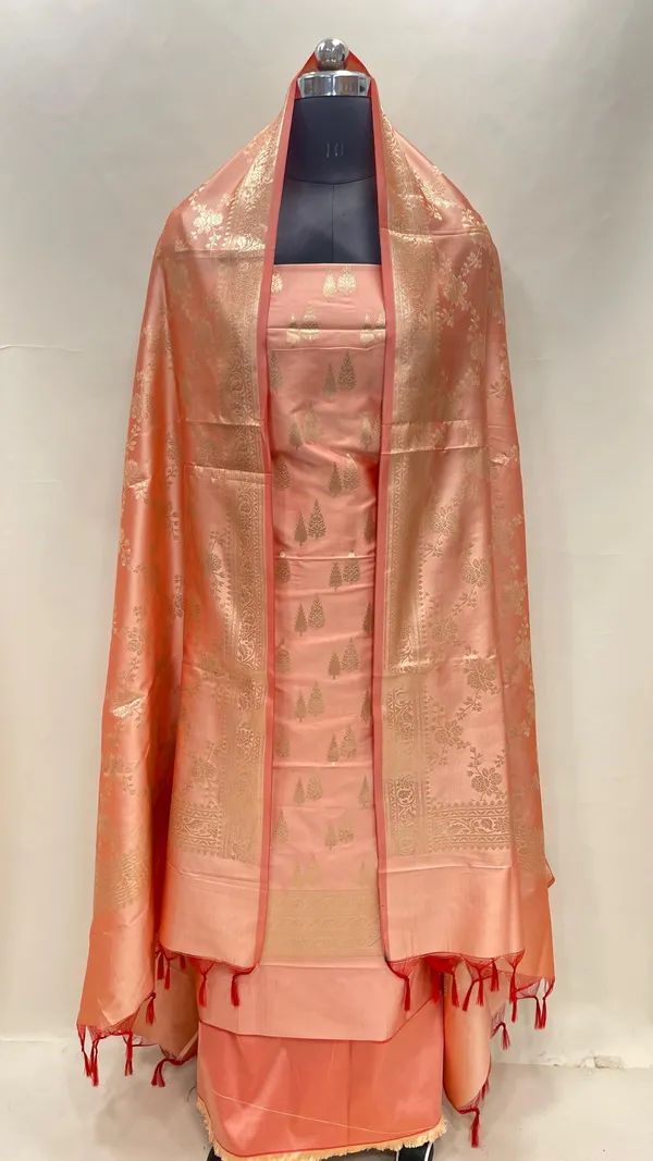 Orange_Semi_Katan_Silk_Handloom_Banarasi_3_pcs_Suit_Set_MUB_SK1