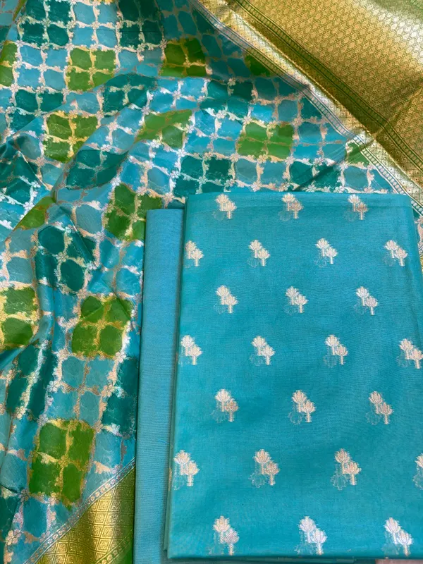 Seagreen_Pure_Cotton_Lorex_weave_Dual_Zari_Booti_Banarasi_Suit_1300IM_PCL18