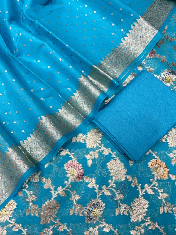 Pure_Mercerised_Sky_Blue_Floral_Minakari_Handbrush_Jaal_With_Chunri_Booti_Dupatta_Skl_Pmh2