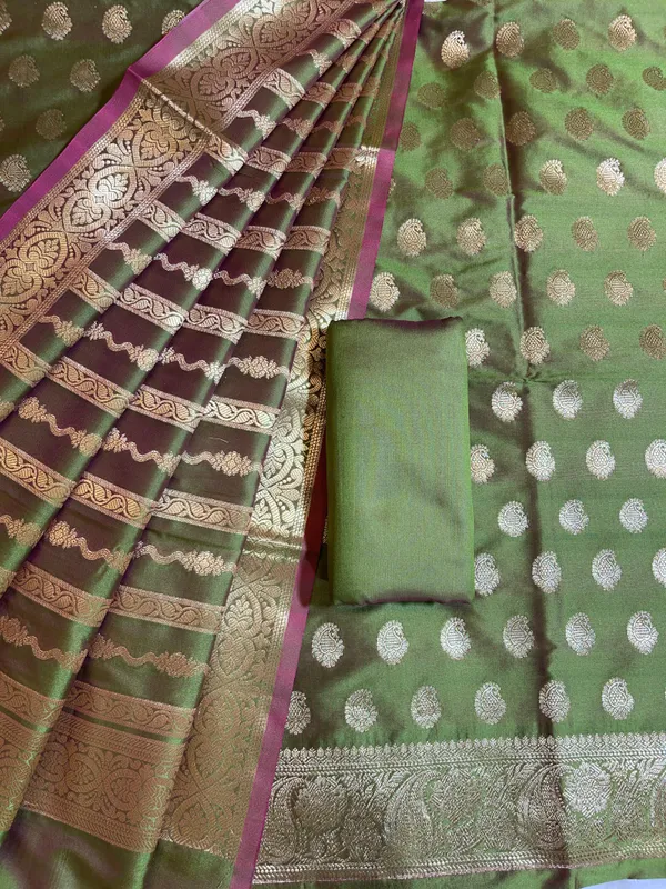 Mehndi_Green_Semi_Katan_Silk_Banarasi_3_pcs_Suit_Set_750SHL_SK17