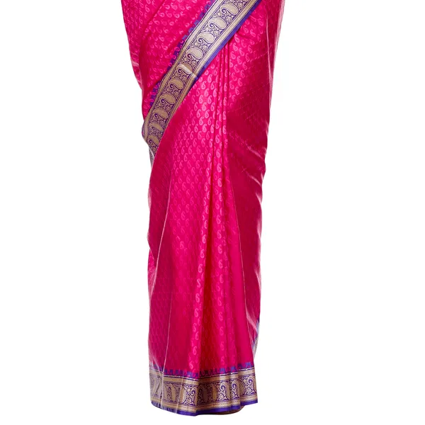 Humairah_Presents_Pink_Satin_Silk_Saree_With_Blouse_Piece(JA1)