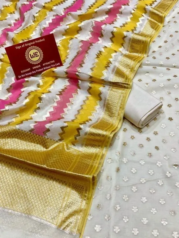 Offwhite_Pure_Mercerise_Lorex_Handbrush_Dupatta_Banarasi_Suit_1300SKL_PM25