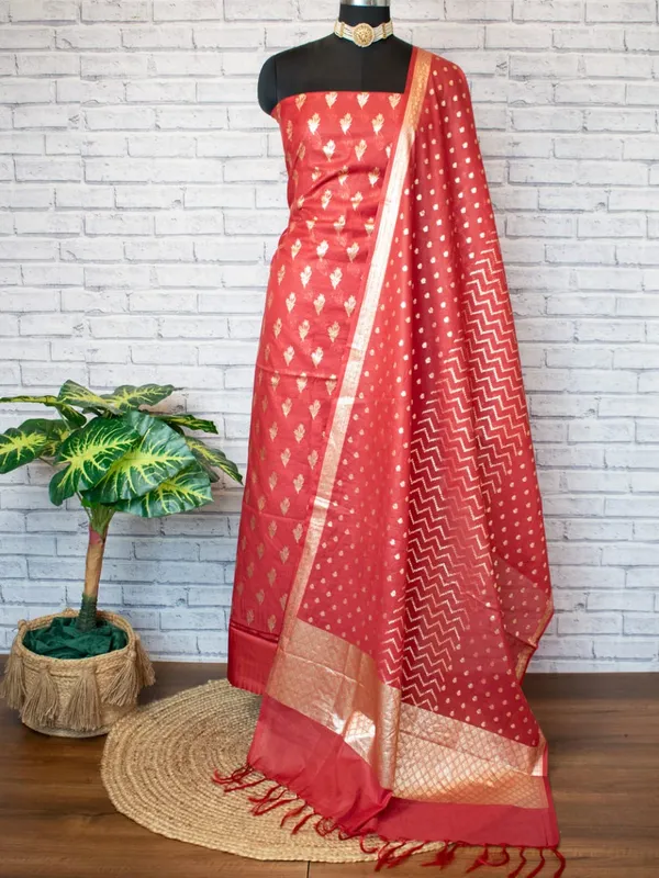 Light_Red_Pure_Mercerise_Silk_Floral_Zari_Booti_with_Lorex_Dupatta_Banarasi_Suit_Set_1200SKL_MS20