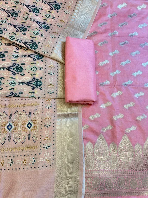 Pink_Katan_Silk_Floral_Zari_Booti_with_Cotton_Print_Dupatta_Banarasi_3_pcs_Suit_Set_1500AJ_KCP2