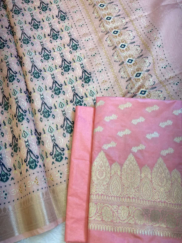 Pink_Katan_Silk_Floral_Zari_Booti_with_Cotton_Print_Dupatta_Banarasi_3_pcs_Suit_Set_1500AJ_KCP2