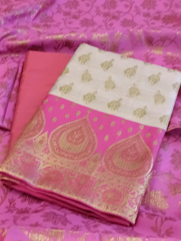 Light_Magenta_Cotton_Floral_Zari_Booti_with_Contrast_Maroon_Silk_Border_Banarasi_Suit_525IM_CTN3