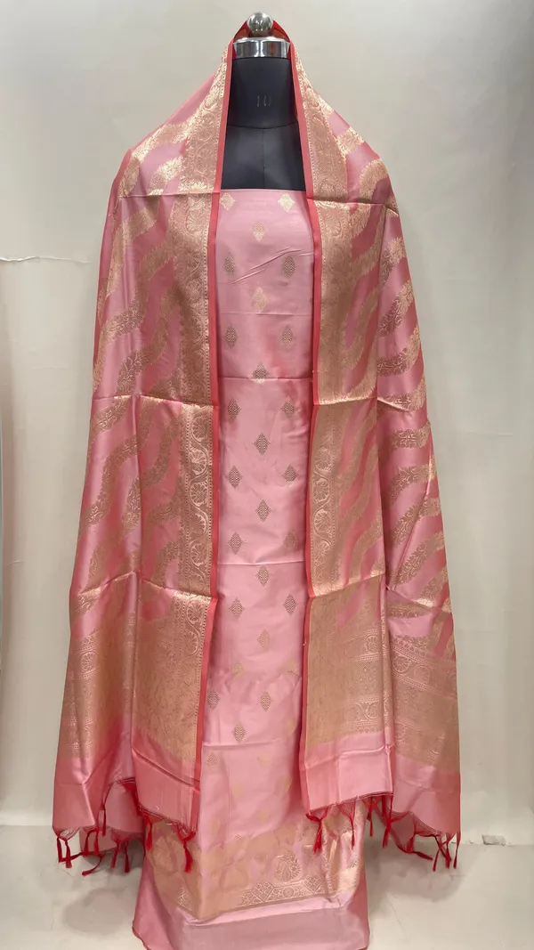 Pink_Semi_Katan_Silk_Handloom_Banarasi_3_pcs_Suit_Set_MUB_SK62