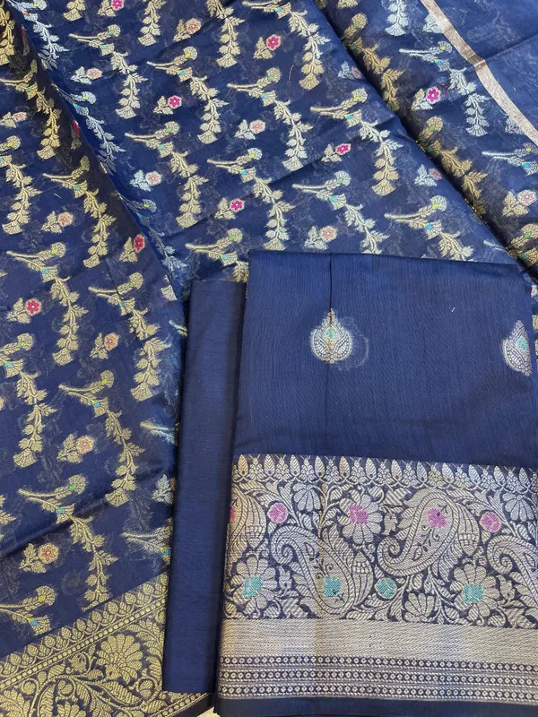 Navy_Blue_Cotton_Resham_Minakari_Zari_Booti_Banarasi_Suit__625SHL_CT57