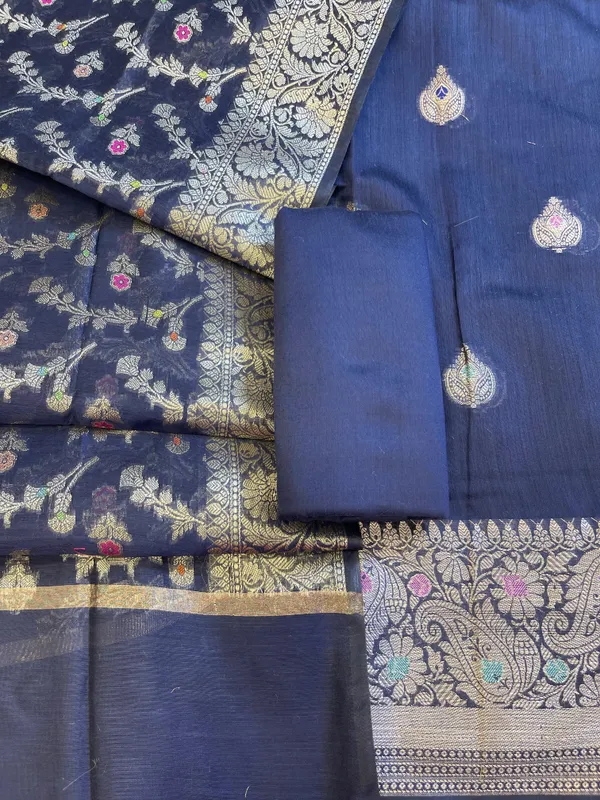 Navy_Blue_Cotton_Resham_Minakari_Zari_Booti_Banarasi_Suit__625SHL_CT57