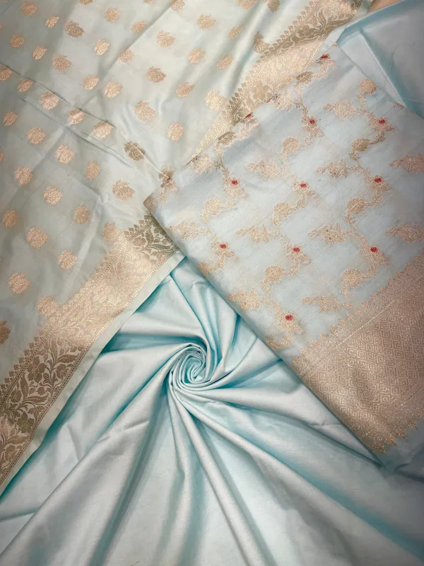 Humairah_Sky_Blue_Katan_Chiniya_Silk_Floral_Silver_Zari_Mina_Jaal_3_pcs_Suit_set_with_Plain_Bottom_and_Floral_Zari_Booti_Sky_Blue_Dupatta