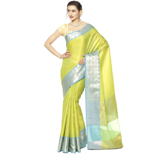 Yellow_Art_Silk/Tanchoi_Banarasi_Sarees_For_Women_GEBC12