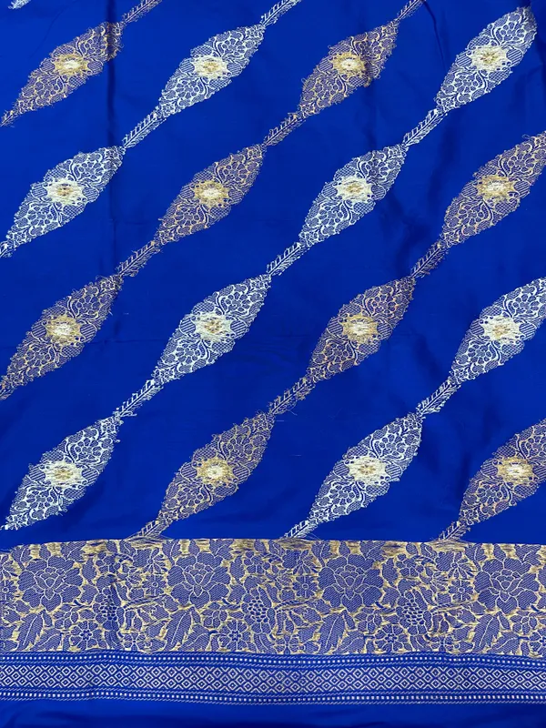 Pure_Handloom_Blue_Katan_Silk_Gold_and_Silver_Zari_Aada_Stripe_Kadhwa_Banarasi_3_pcs_Suit_Set_14000PR_KS11