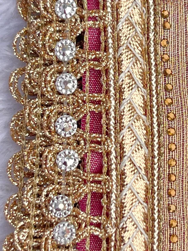 Baby_Pink_Glass_Tissue_Silk_Plain_with_Lace_work_and_Stone_work_Zari_Border_Banarasi_Saree_BFS_GT4