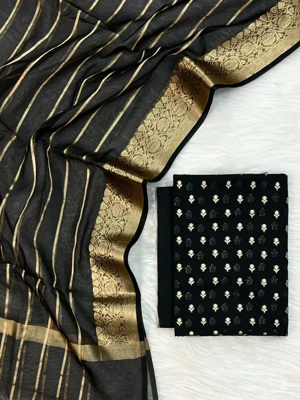 Black_Chanderi_Zari_Booti_with_Stripe_Dupatta_Banarasi_Suit_Set_1000SKL_CH2