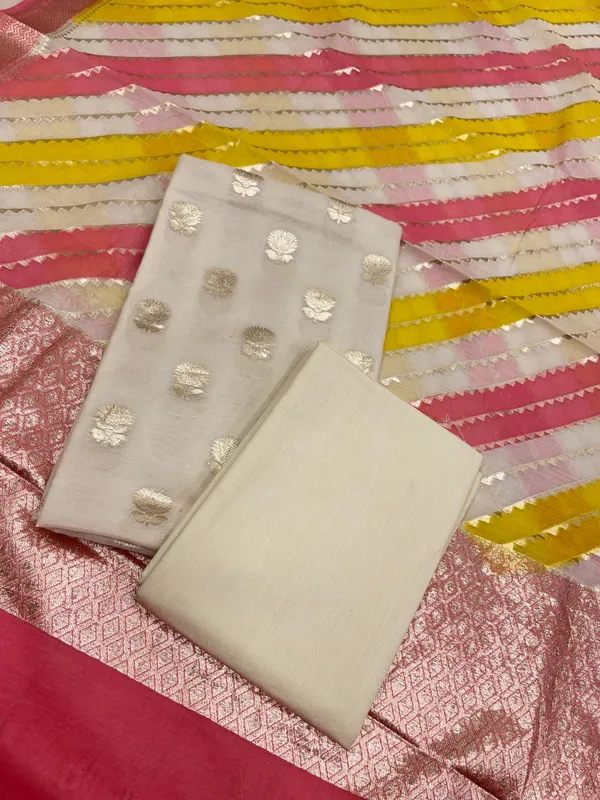 Ivory_White_Pure_Cotton_Handbrush_Dupatta_Banarasi_3_pcs_Suit_Set_IM_PCHBK3