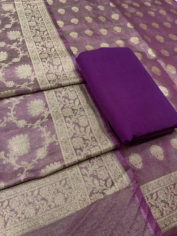 Puresilk_Handloom_Purple_Tissue_Silk_Banarasi_3_pcs_Suit_Set_RHN_TSU9