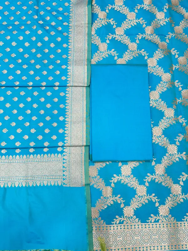 Sky_Blue_Handloom_Cotton_Silk_Banarasi_3_pcs_Suit_Set_RHN_8