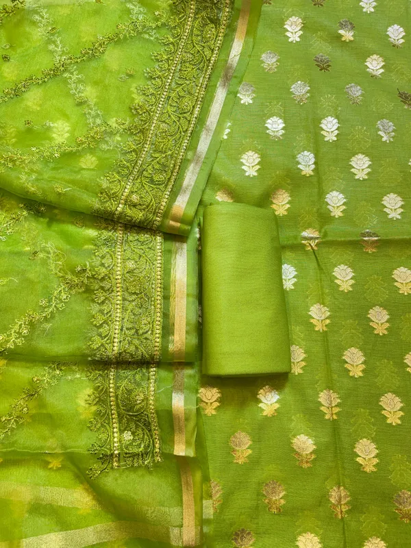 Pista_Green_Mescrize_Cotton_Banarasi_3_pcs_Suit_Set_with_Resham_Embroidery_Dupatta_1100SKL_MSK3