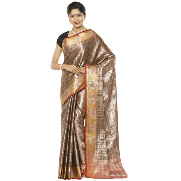 Brown_Kanchi_Silk_Banarasi_Sarees_For_Women_GEBE3
