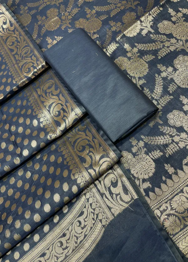 Navy_Blue_Cotton_Silk_Boota_Banarasi_3_pcs_Suit_Set_675JVC_110