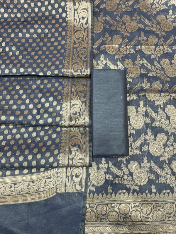 Navy_Blue_Cotton_Silk_Boota_Banarasi_3_pcs_Suit_Set_675JVC_110