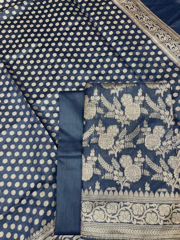 Navy_Blue_Cotton_Silk_Boota_Banarasi_3_pcs_Suit_Set_675JVC_110