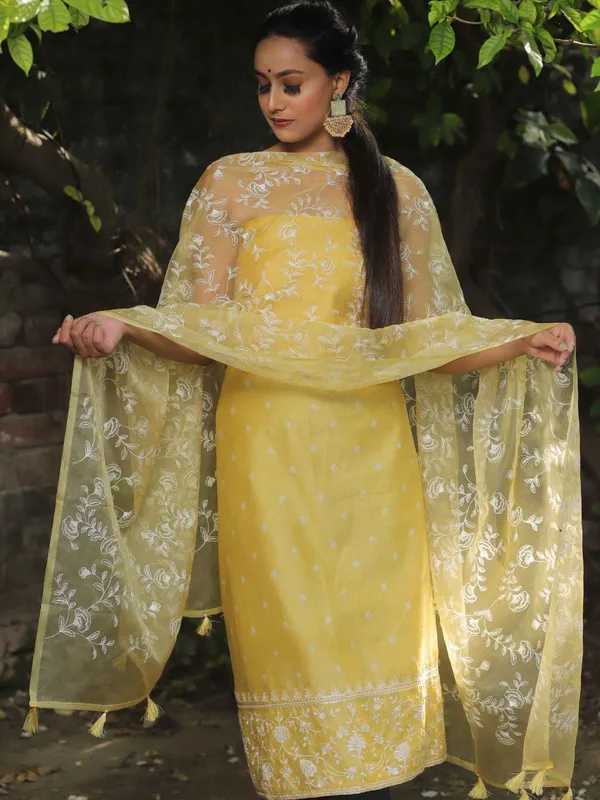 Yellow_Organza_Silk_Embroidery_Banarasi_3_Pcs_Suit_Set_Skl_Og1