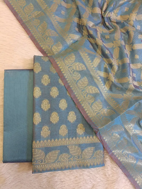 Grey_Cotton_Blend_Floral_Zari_Booti_with_Zig-Zag_Zari_Jaal_Dupatta_Banarasi_Suit_65SHL_PV5