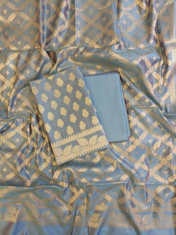 Grey_Cotton_Blend_Floral_Zari_Booti_with_Zig-Zag_Zari_Jaal_Dupatta_Banarasi_Suit_65SHL_PV5