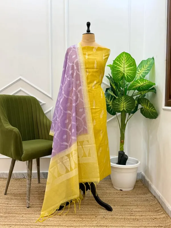 Elegant_Yellow_&_Purple_Linen_Dupion_Resham_Booti_Banarasi_Suit_with_Contrast_Jaal_Dupatta_1100SKL_LDB5