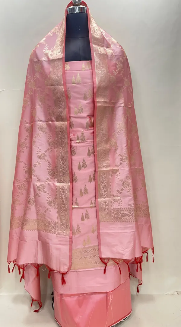 Pink_Semi_Katan_Silk_Handloom_Banarasi_3_pcs_Suit_Set_MUB_SK3