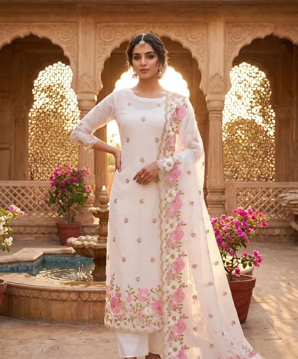 White_Kota_Check_Multi_Resham_Embroidery_Banarasi_Suit_with_Cutwork_Dupatta12JJ_KC3