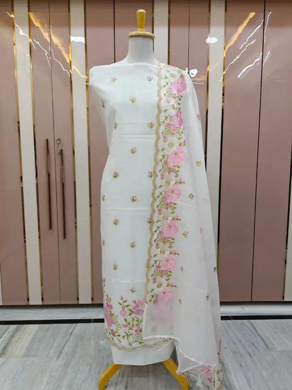White_Kota_Check_Multi_Resham_Embroidery_Banarasi_Suit_with_Cutwork_Dupatta12JJ_KC3