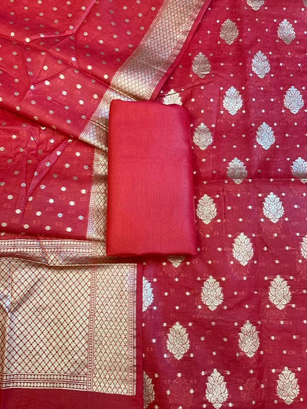 Red_Pure_Cotton_Self_Design_Banarasi_3_pcs_Suit_Set_13IM_PCSD8