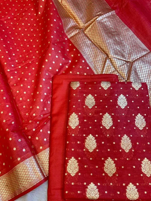 Red_Pure_Cotton_Self_Design_Banarasi_3_pcs_Suit_Set_13IM_PCSD8