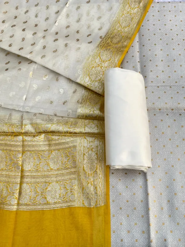 Off_white_resham_weave_Banarasi_Suit_&_Lorex_Contrast_Border_Gold_Dupatta_1200SKL_BM5