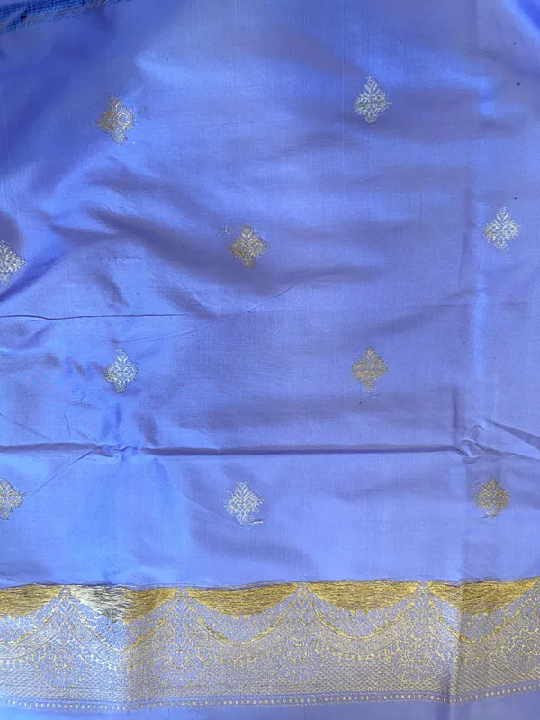 Pure_Handloom_Sky_Blue_Katan_Silk_Silver_Zari_Booti_Katan_Silk_Kadhwa_Banarasi_3_pcs_Suit_Set_14000PR_KS4
