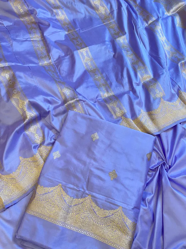 Pure_Handloom_Sky_Blue_Katan_Silk_Silver_Zari_Booti_Katan_Silk_Kadhwa_Banarasi_3_pcs_Suit_Set_14000PR_KS4