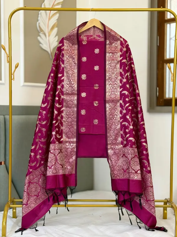 Pink_Katan_Silk_Alfi_Zari_Booti_Banarasi_Suit_With_Floral_Jaal_Dupatta_150PNJ_SA6