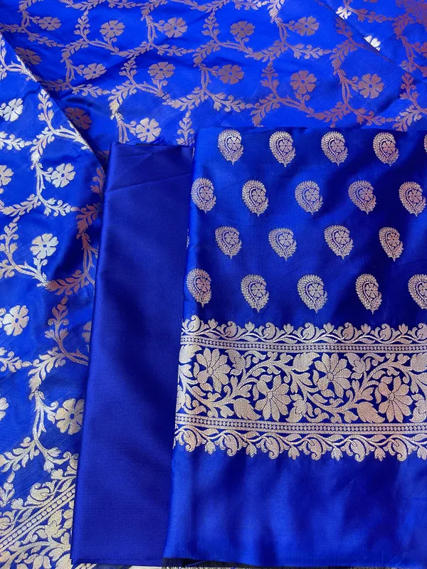 Blue_Semi_Silk_Floral_Zari_Booti_Banarasi_3_pcs_Suit_Set_900AJ_SK22
