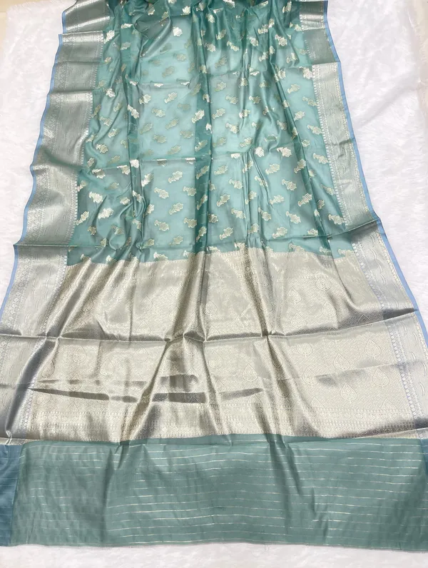 Sea_Green_Cotton_Floral_Water_Zari_Booti_Banarasi_Saree_JVC_14