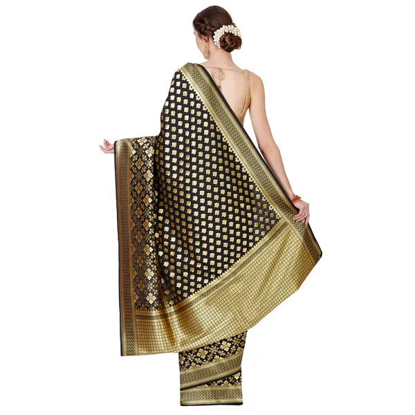 Humairah_Presents_Black_Satin_Silk_Saree_With_Blouse_Piece_GEJA18