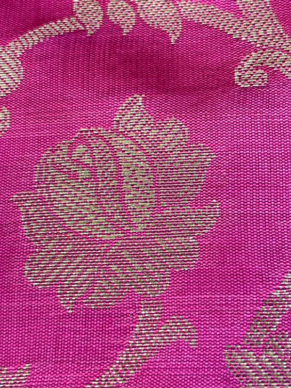 Beige_Art_Silk_Floral_Zari_Booti_Contrast_Banarasi_Suit_with_Magenta_Dupatta_625AJ_TPT60