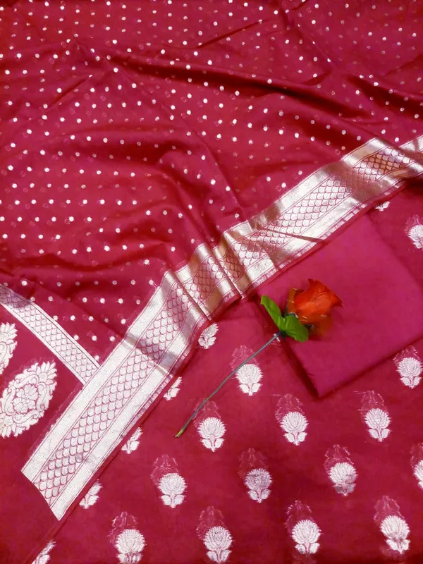 Pink_Pure_Mercerised_Banarasi_Suit_with_Lorex_Weaving_&_Floral_Booti_Dupatta_1100SKL_MSL5