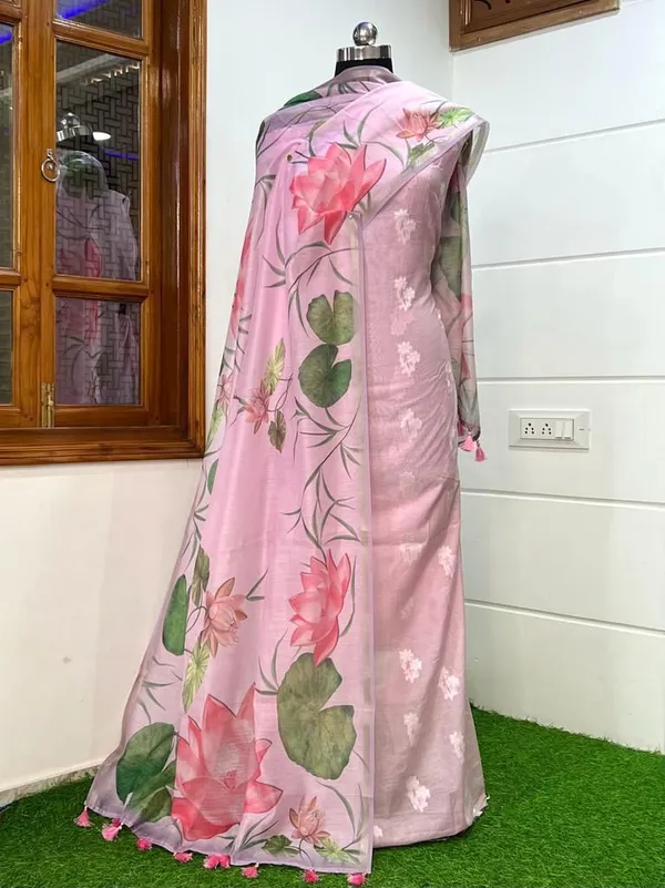 Pink_Pure_Mercerise_Resham_Zari_Booti_with_Chanderi_Silk_Print_Dupatta_Banarasi_3_pcs_Suit_Set_1000SKL_PMC9